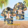 MLB Houston Astros Hawaiian Shirt Custom Starburst Hibiscus