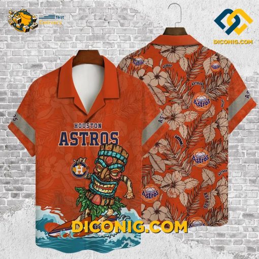 MLB Houston Astros Hawaiian Shirt Custom Surfing Tiki