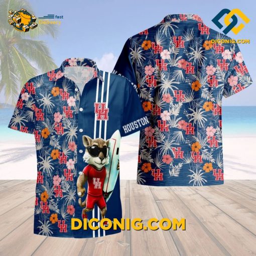 MLB Houston Astros Hawaiian Shirt Custom Surfside Cougar