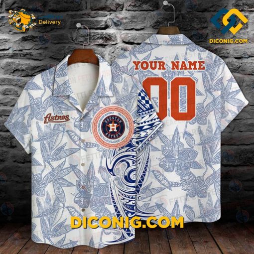 MLB Houston Astros Hawaiian Shirt Custom Tribal