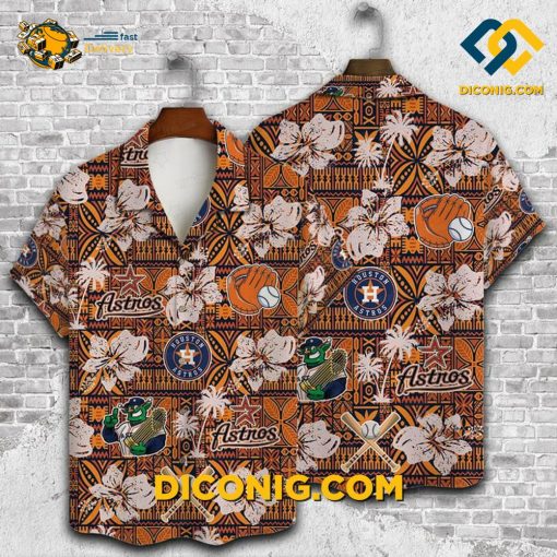 MLB Houston Astros Hawaiian Shirt Custom Tribal Play
