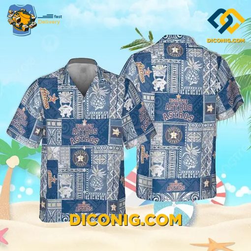 MLB Houston Astros Hawaiian Shirt Custom Tribal Vibes