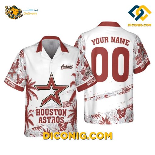 MLB Houston Astros Hawaiian Shirt Custom Tropical Island