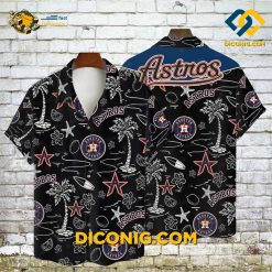 MLB Houston Astros Hawaiian Shirt Custom Tropical Stars