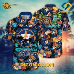 MLB Houston Astros Hawaiian Shirt Custom Tropical Sunset