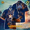 MLB Houston Astros Hawaiian Shirt Custom Tropical Sunset Tear