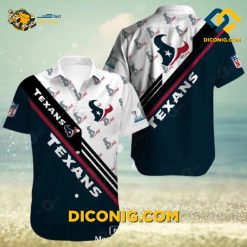 MLB Houston Texans Hawaiian Shirt Custom Bold Stripes