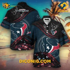 MLB Houston Texans Hawaiian Shirt Custom Cosmic Vibe