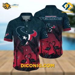 MLB Houston Texans Hawaiian Shirt Custom Flamingo Tropical