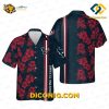 MLB Houston Texans Hawaiian Shirt Custom Red Hibiscus