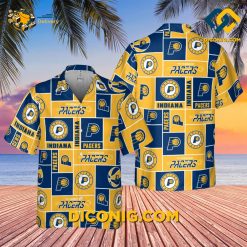 NBA Indiana Pacers Hawaiian Shirt Custom Block Style Beach