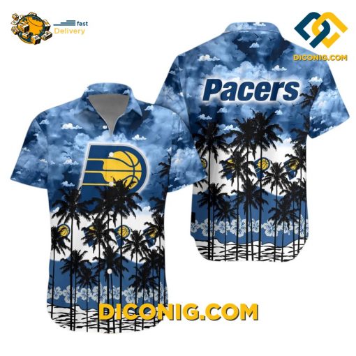 NBA Indiana Pacers Hawaiian Shirt Custom Sunset Beach