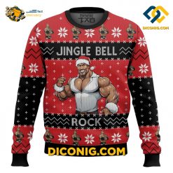 jingle bell rock the rock ugly christmas sweater