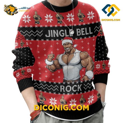 Jingle Bell Rock The Rock Ugly Christmas Sweater