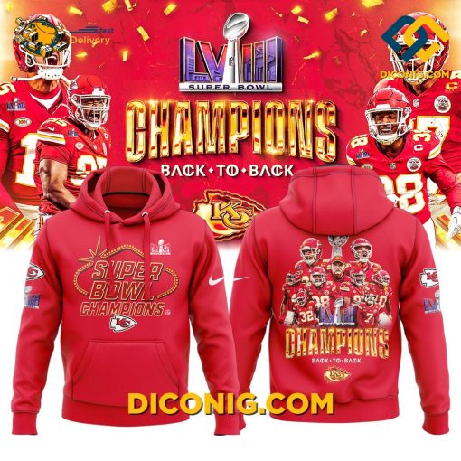 NFL Kansas City Chiefs Hoodie Custom Shirt Back To Back Like Its A Tradition