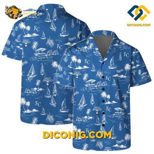 MLB Kansas City Royals Hawaiian Shirt Custom Beach Life