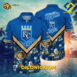 MLB Kansas City Royals Hawaiian Shirt Custom Blue & Gold Royal