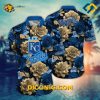MLB Kansas City Royals Hawaiian Shirt Custom Bold Blue Rose