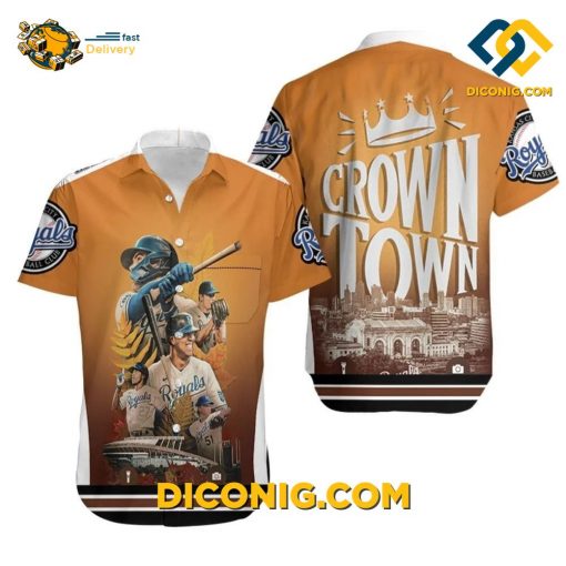 MLB Kansas City Royals Hawaiian Shirt Custom Crown Town