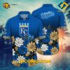 MLB Kansas City Royals Hawaiian Shirt Custom Floral Majesty
