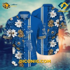 MLB Kansas City Royals Hawaiian Shirt Custom Floral Splendor