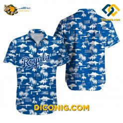 MLB Kansas City Royals Hawaiian Shirt Custom Forever Royal