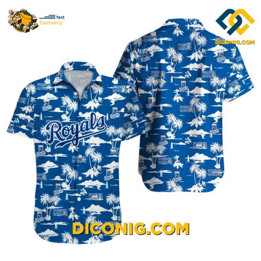 MLB Kansas City Royals Hawaiian Shirt Custom Forever Royal