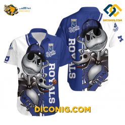 MLB Kansas City Royals Hawaiian Shirt Custom Skeleton Baseball