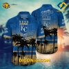 MLB Kansas City Royals Hawaiian Shirt Custom Sunset Palms