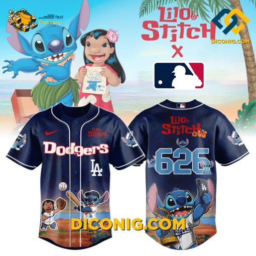 Lilo & Stitch Dodgers Epic Baseball Jersey