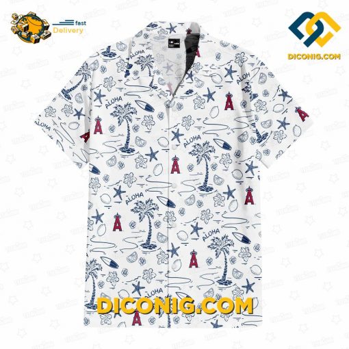 MLB Los Angeles Angels Hawaiian Shirt Custom Aloha Paradise