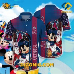 MLB Los Angeles Angels Hawaiian Shirt Custom Mickey Baseball