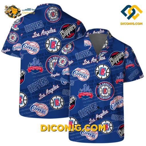 NBA Los Angeles Clippers Hawaiian Shirt Custom All-Over