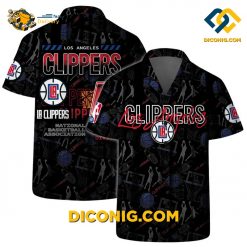 NBA Los Angeles Clippers Hawaiian Shirt Custom Dynamic Action