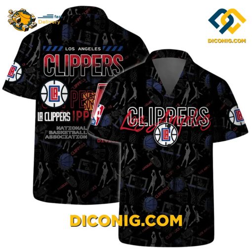 NBA Los Angeles Clippers Hawaiian Shirt Custom Dynamic Action