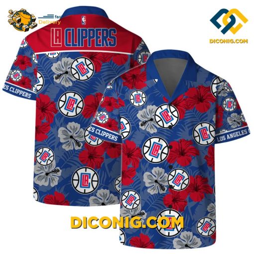 NBA Los Angeles Clippers Hawaiian Shirt Custom Hibiscus Vibes