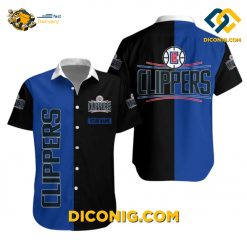 NBA Los Angeles Clippers Hawaiian Shirt Custom Midnight Split
