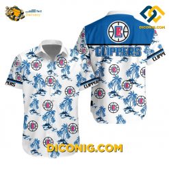 NBA Los Angeles Clippers Hawaiian Shirt Custom Palm Beach Escape