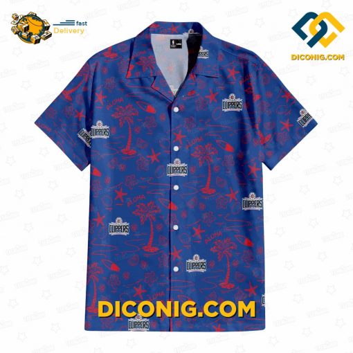 NBA Los Angeles Clippers Hawaiian Shirt Custom Tropical Breeze