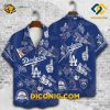 MLB Los Angeles Dodgers Hawaiian Shirt Custom #1 Fan Collage