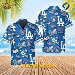 MLB Los Angeles Dodgers Hawaiian Shirt Custom All-Star Icons