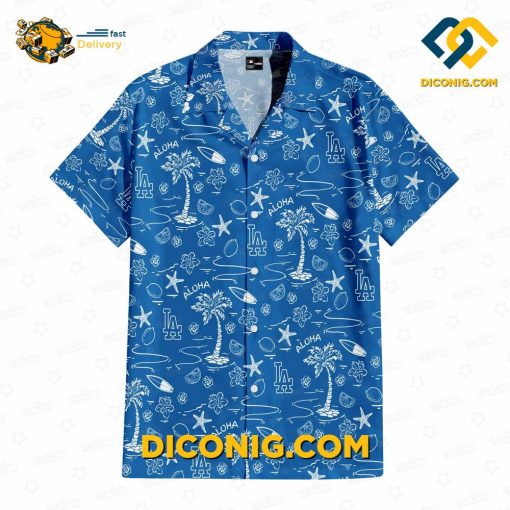 MLB Los Angeles Dodgers Hawaiian Shirt Custom Aloha Paradise