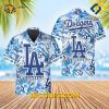 MLB Los Angeles Dodgers Hawaiian Shirt Custom Big Logo Floral