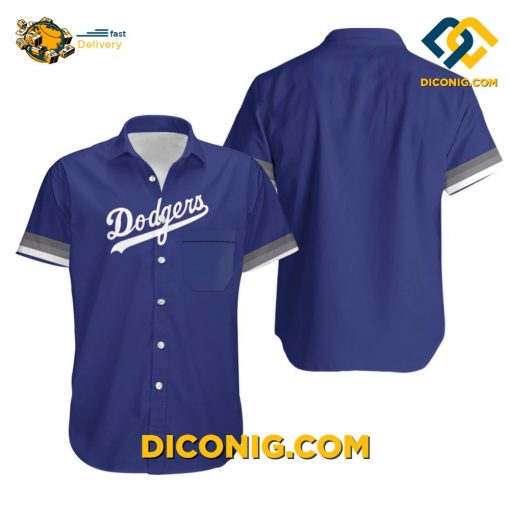 MLB Los Angeles Dodgers Hawaiian Shirt Custom Classic Blue