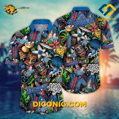 MLB Los Angeles Dodgers Hawaiian Shirt Custom Island Tiki Adventure