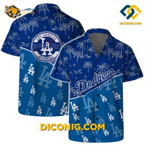 MLB Los Angeles Dodgers Hawaiian Shirt Custom Palm Paradise