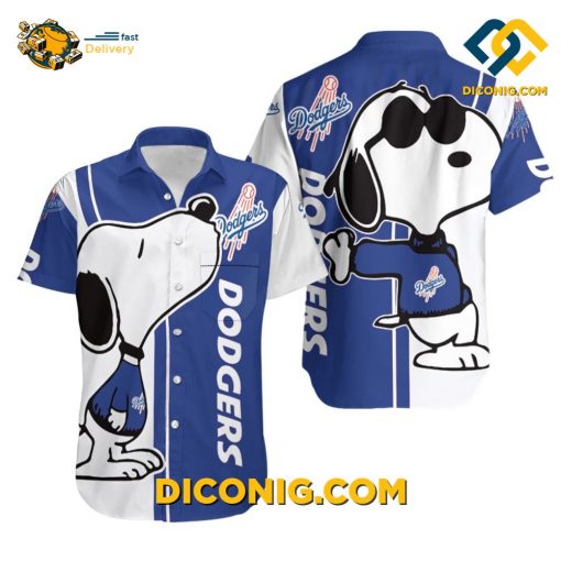 MLB Los Angeles Dodgers Hawaiian Shirt Custom Snoopy Lover