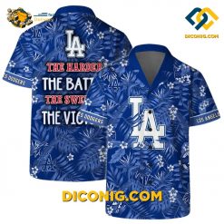 los angeles dodgers hawaiian shirt victory palm