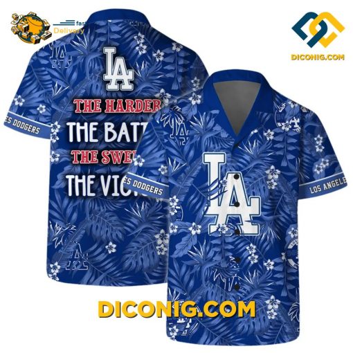 MLB Los Angeles Dodgers Hawaiian Shirt Custom Victory Palm