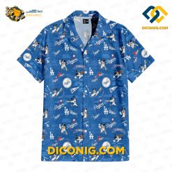 los angeles dodgers hawaiian shirt x mickey